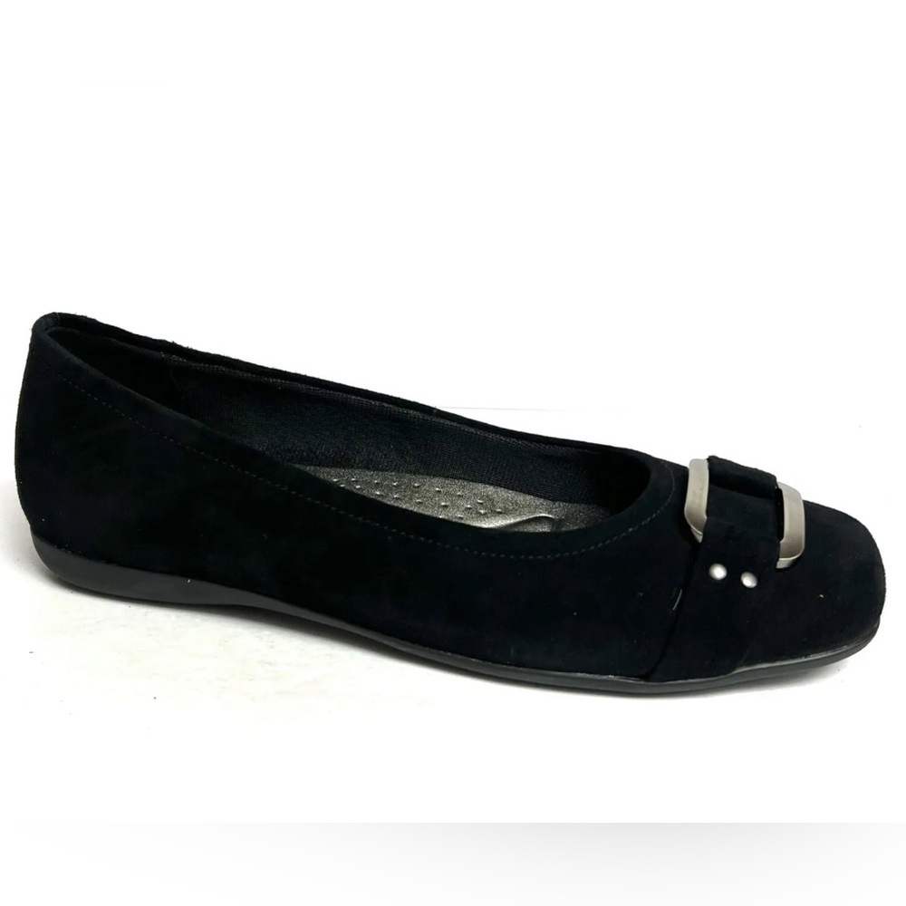 Trotters Womens Sizzle Signature Flat Black 11 M